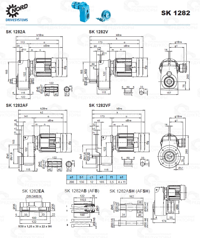 Мотор-редуктор Nord SK 1282 Nord SK 1282